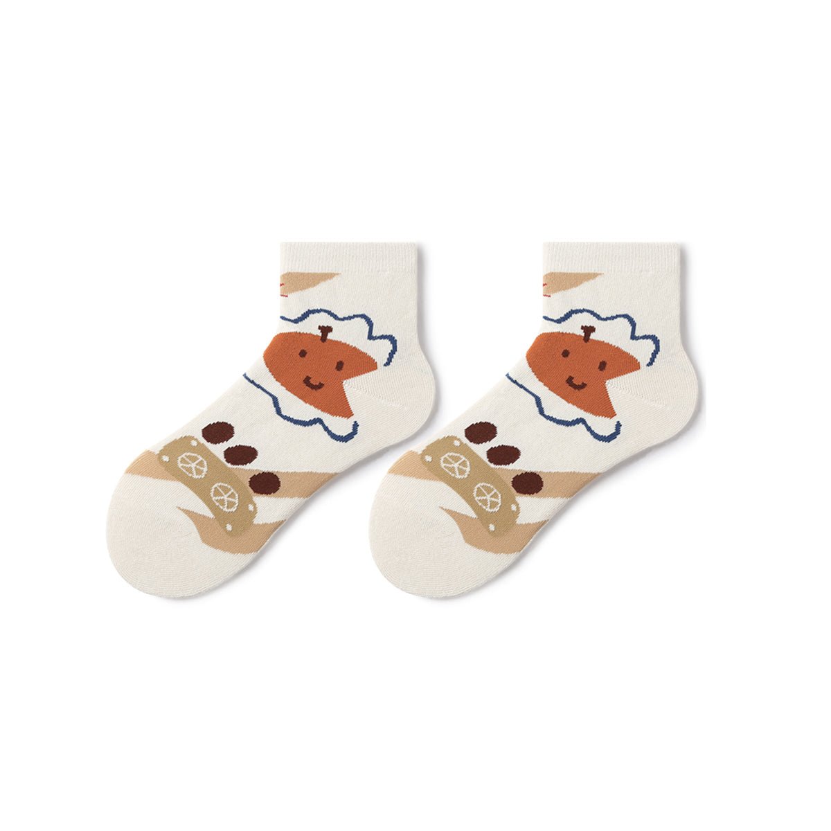 Polar Bear Summer Women 5pcs Crew Socks Set   0cm