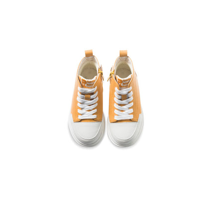 Pop Up Kids Yellow Mid-top Sneakers - 0cm
