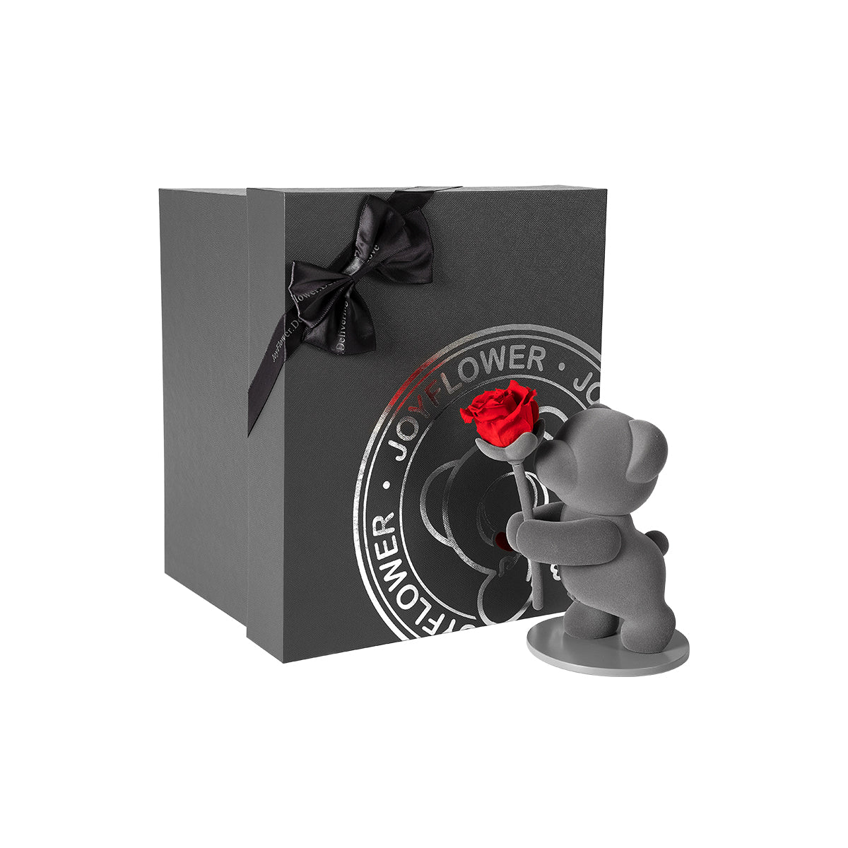 "Presenting A Red Rose" Eternal Flowers Rose Teddy Bear Gift Set   0cm