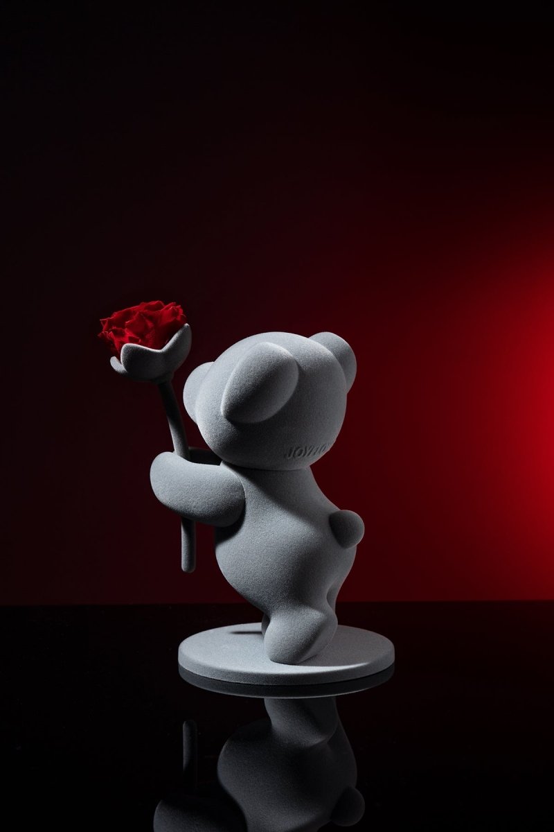 "Presenting A Red Rose" Eternal Flowers Rose Teddy Bear Gift Set   0cm