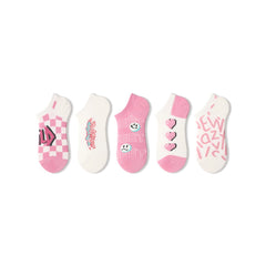 Princess Heart Summer Women 5pcs Ankle Socks Set