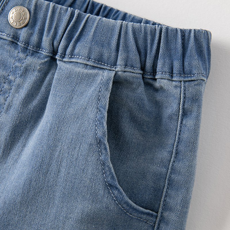 Puppy Cuffed Three pocket Boy Blue Jeans   0cm