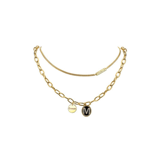 Queen M Gold Necklace   0cm
