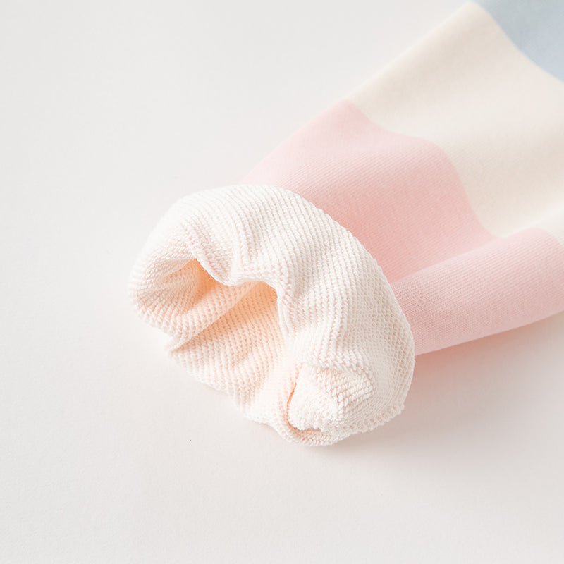 Rainbow Bunny Two piece Girl Hooded Sweater Jacket & Pants Set   0cm