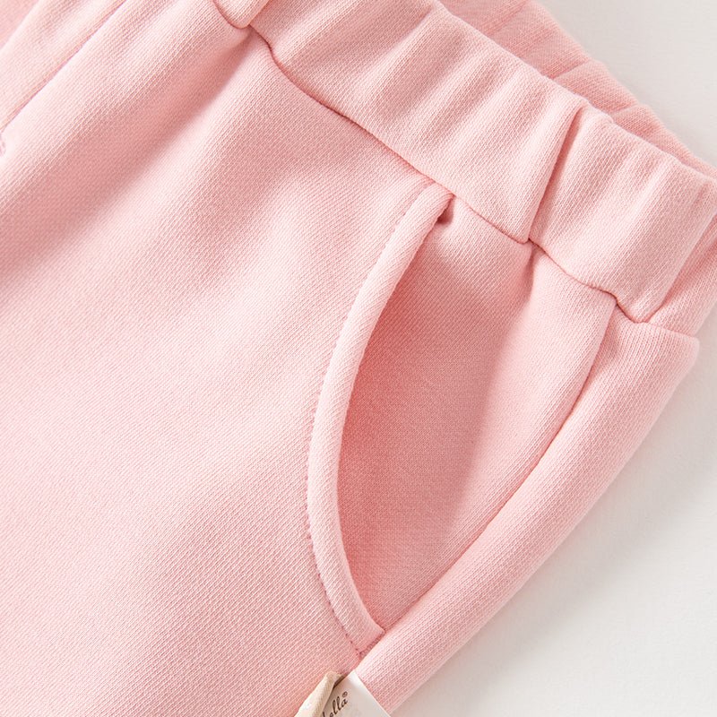 Rainbow Bunny Two-piece Girl Hooded Sweater Jacket & Pants Set - 0cm