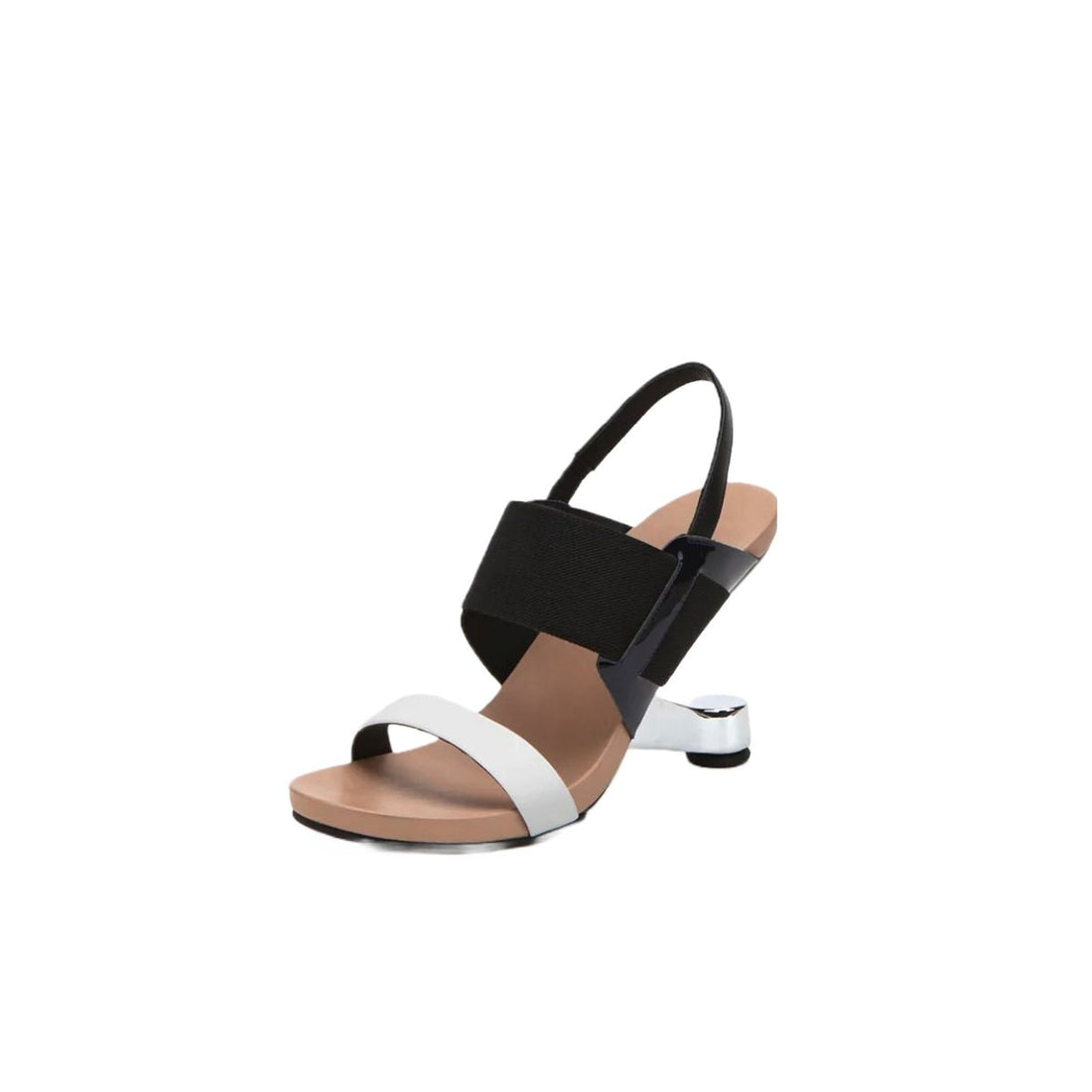 Raro Leather White Sandals - 0cm