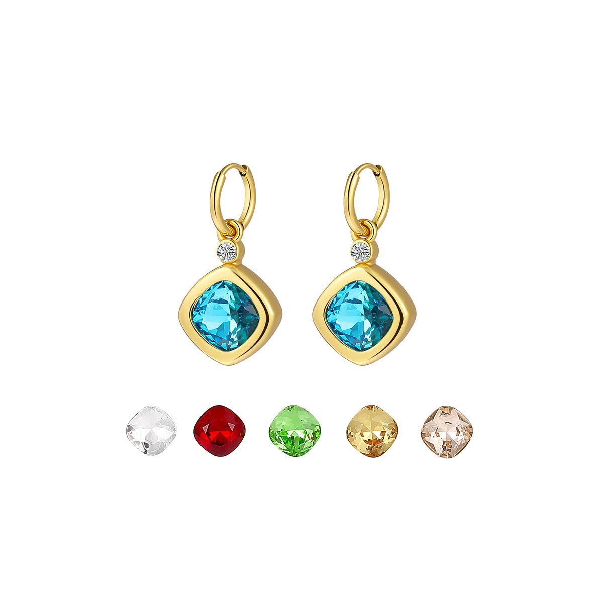 Replaceable Magic Candy Box Gold Earrings Set   0cm