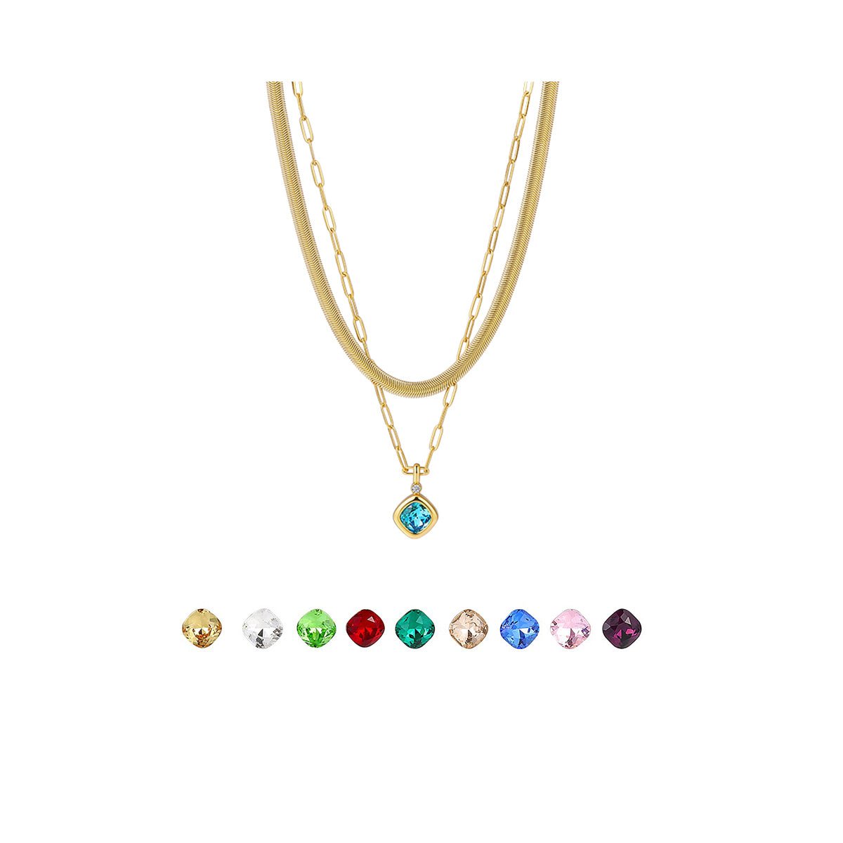 Replaceable Magic Candy Box Gold Necklace - 0cm