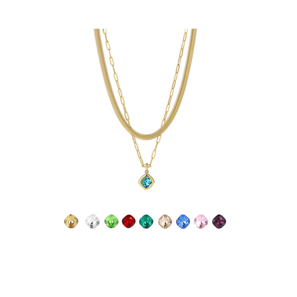 Replaceable Magic Candy Box Gold Necklace   0cm