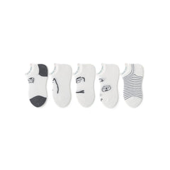 Rest & Play Thin Mesh Breathable Boy 5pcs Ankle Socks Set