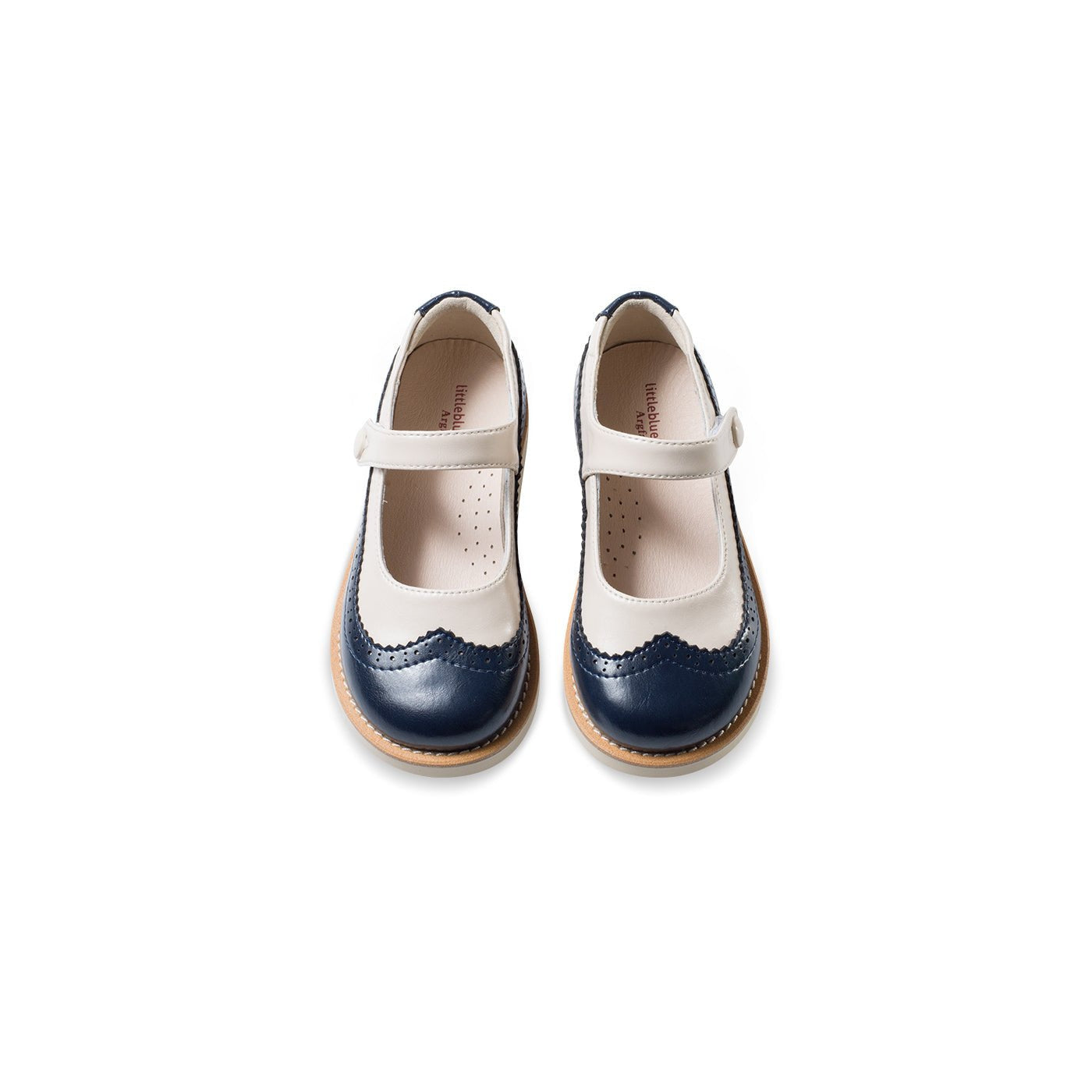 Retro Heart Girl Navy Mary Jane Shoes - 0cm