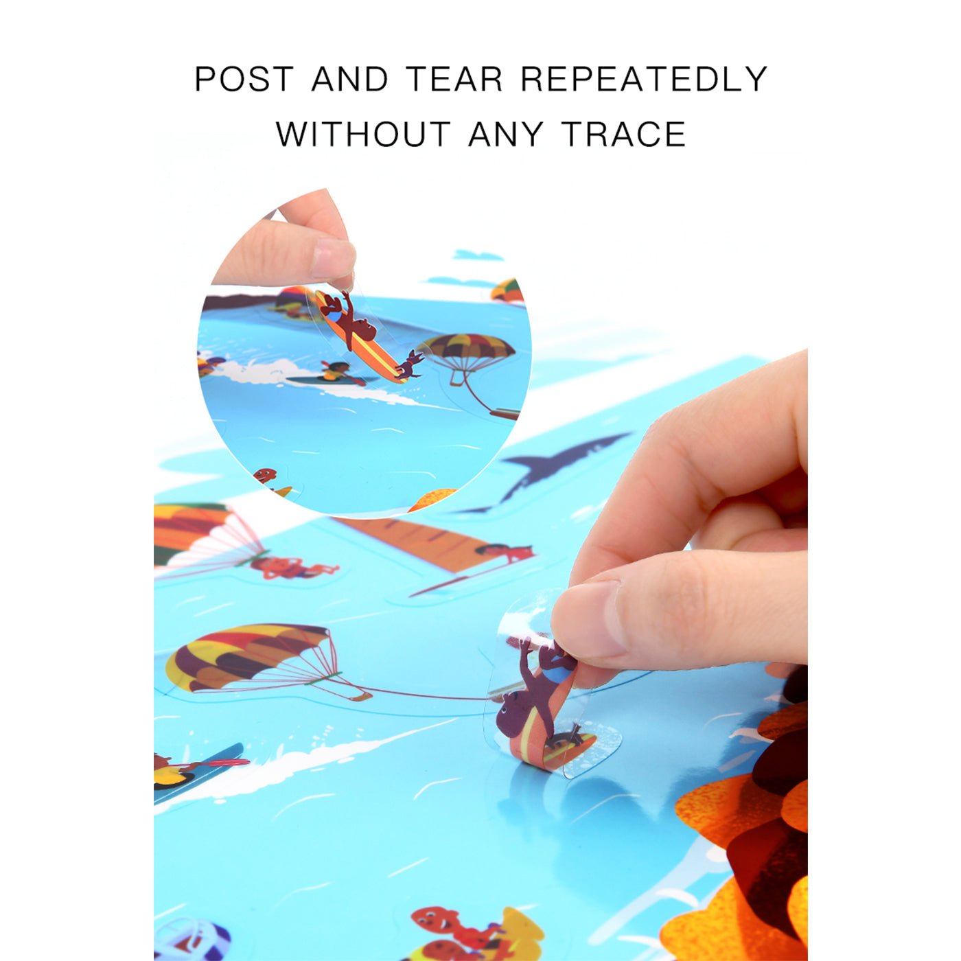 Reusable Electrostatic Sticker Book   Animal   0cm