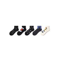 Ring All-season Men 5pcs Low Cut Socks Set