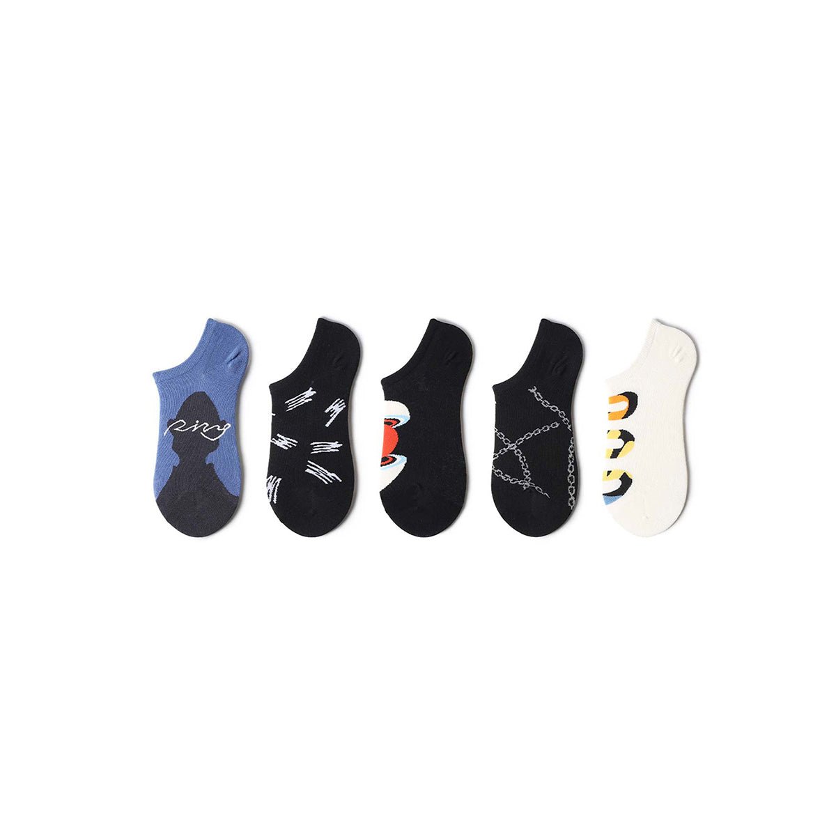 Ring Lightweight Summer Men 5pcs Ankle Socks Set   0cm