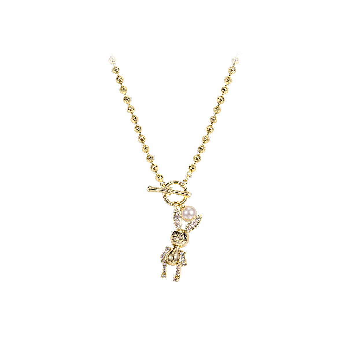 Robust Rabbit Gold Necklace   0cm