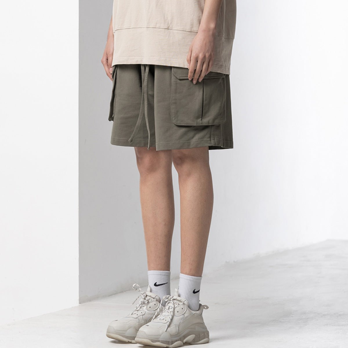 Safari Tech Khaki Utility Shorts   0cm