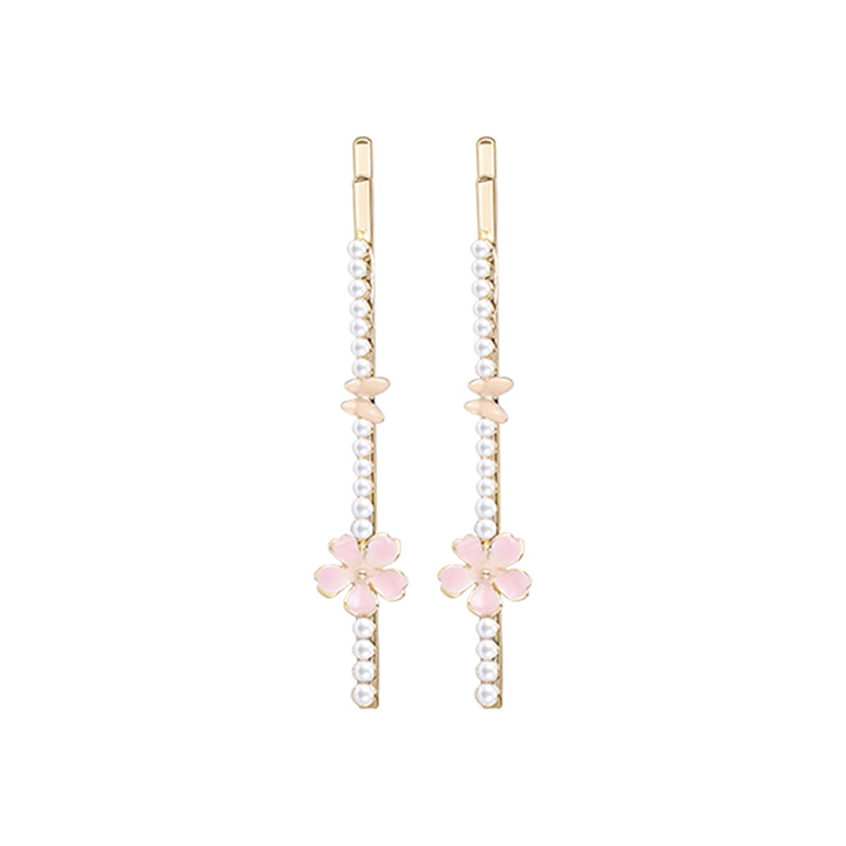 Sakura Ribbon Pink Hair Pin Set   0cm