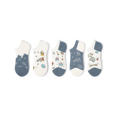 Sci-Fi Game Summer Women 5pcs Ankle Socks Set