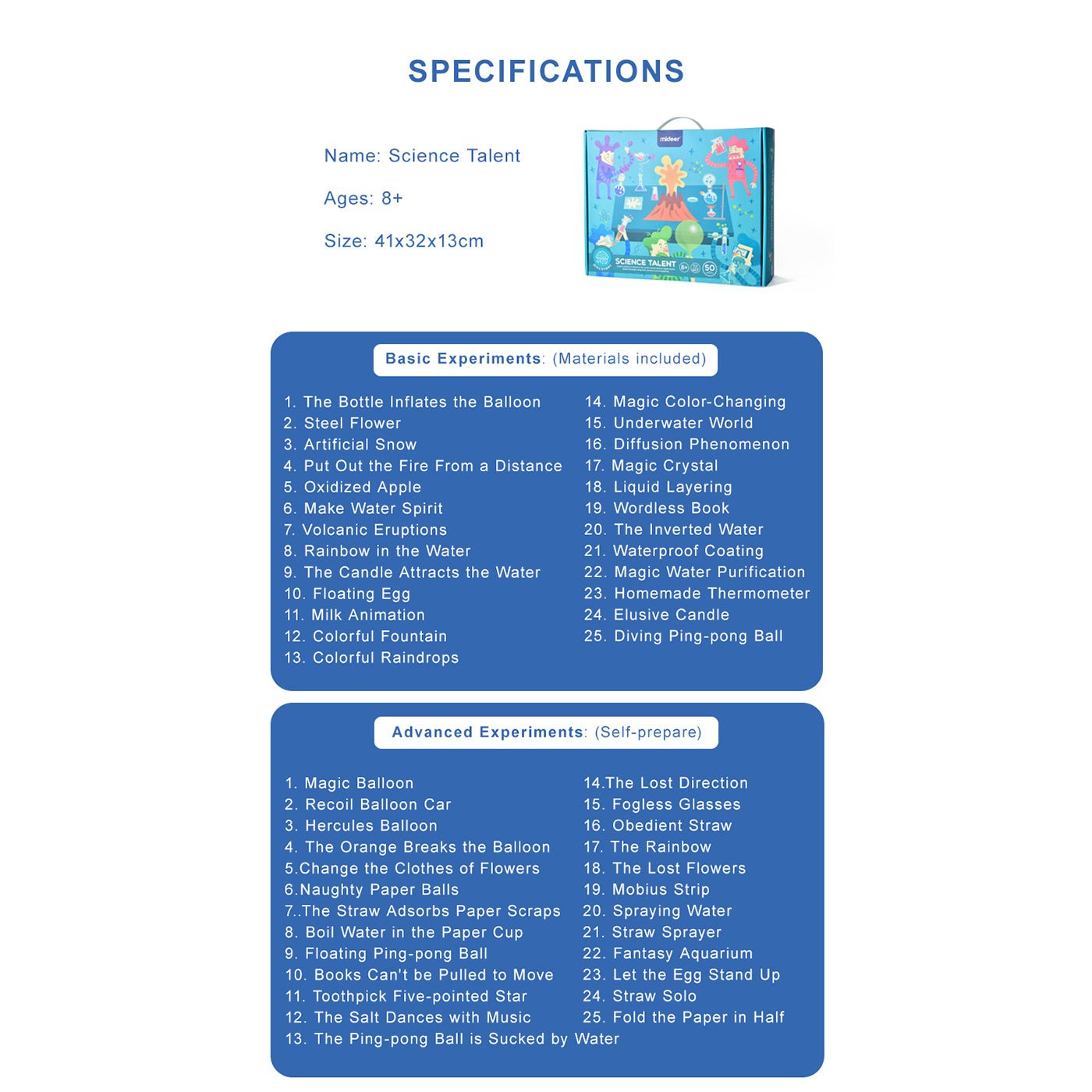 Science Talent Experiment Pack - 0cm