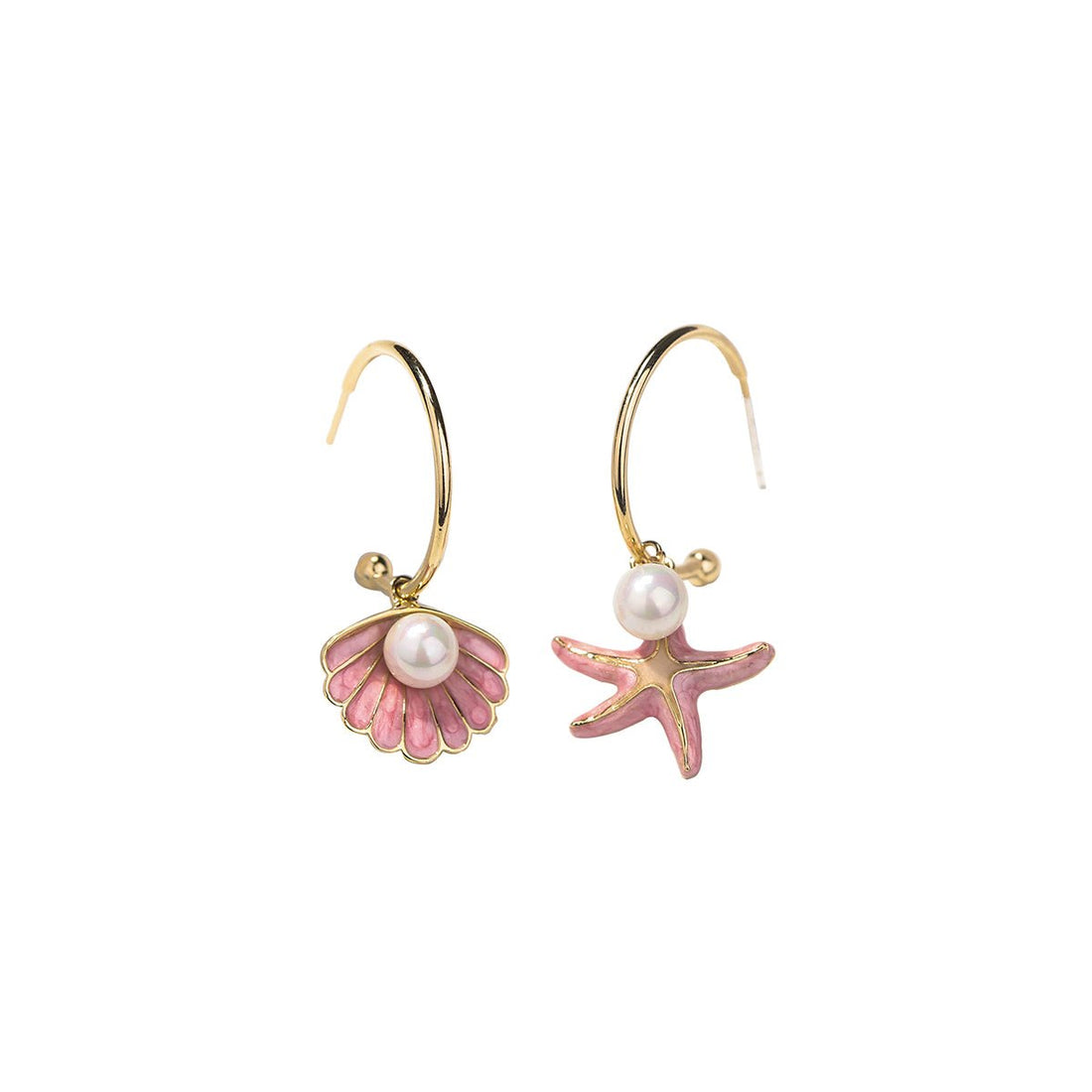 Sea Beauty Pink Earrings - 0cm