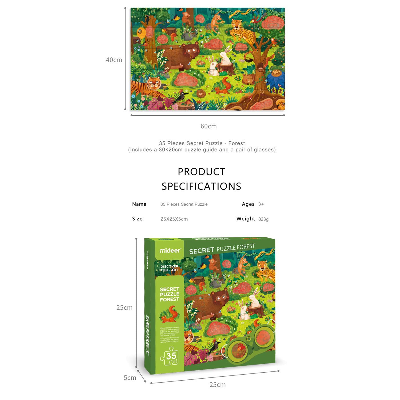 Secret Puzzle Forest 35pcs - 0cm