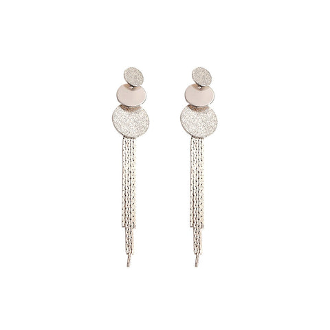 Shine Discs Chandelier Gold Earring