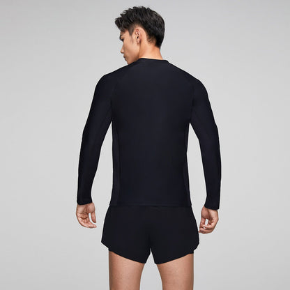 Simplicity Advanced Fabric Long Sleeve Black Swim Top - 0cm