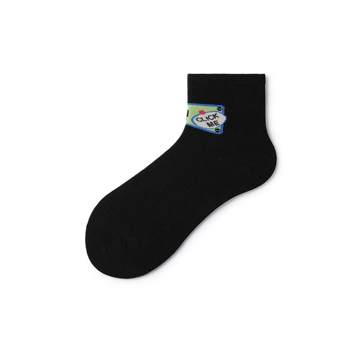 Skateboard Illustrations Summer Men 5pcs Low Cut Socks Set   0cm