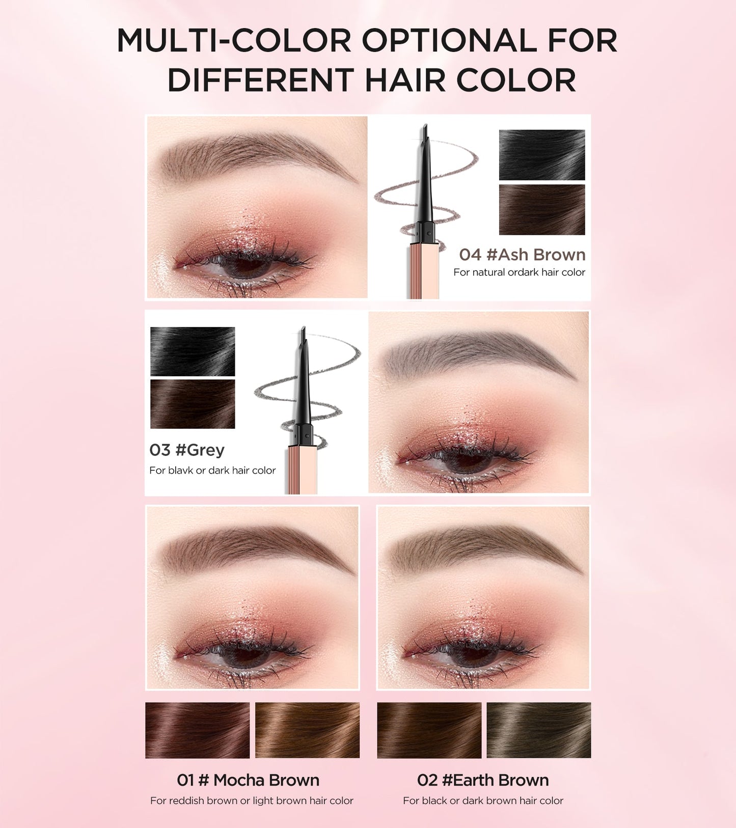 Sketch Eyebrow Pencil Blade Version 04 Gray Brown   0cm