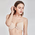 Sleek Invisible Padded Underwire Smooth Front Closure Nude Bra - 0cm