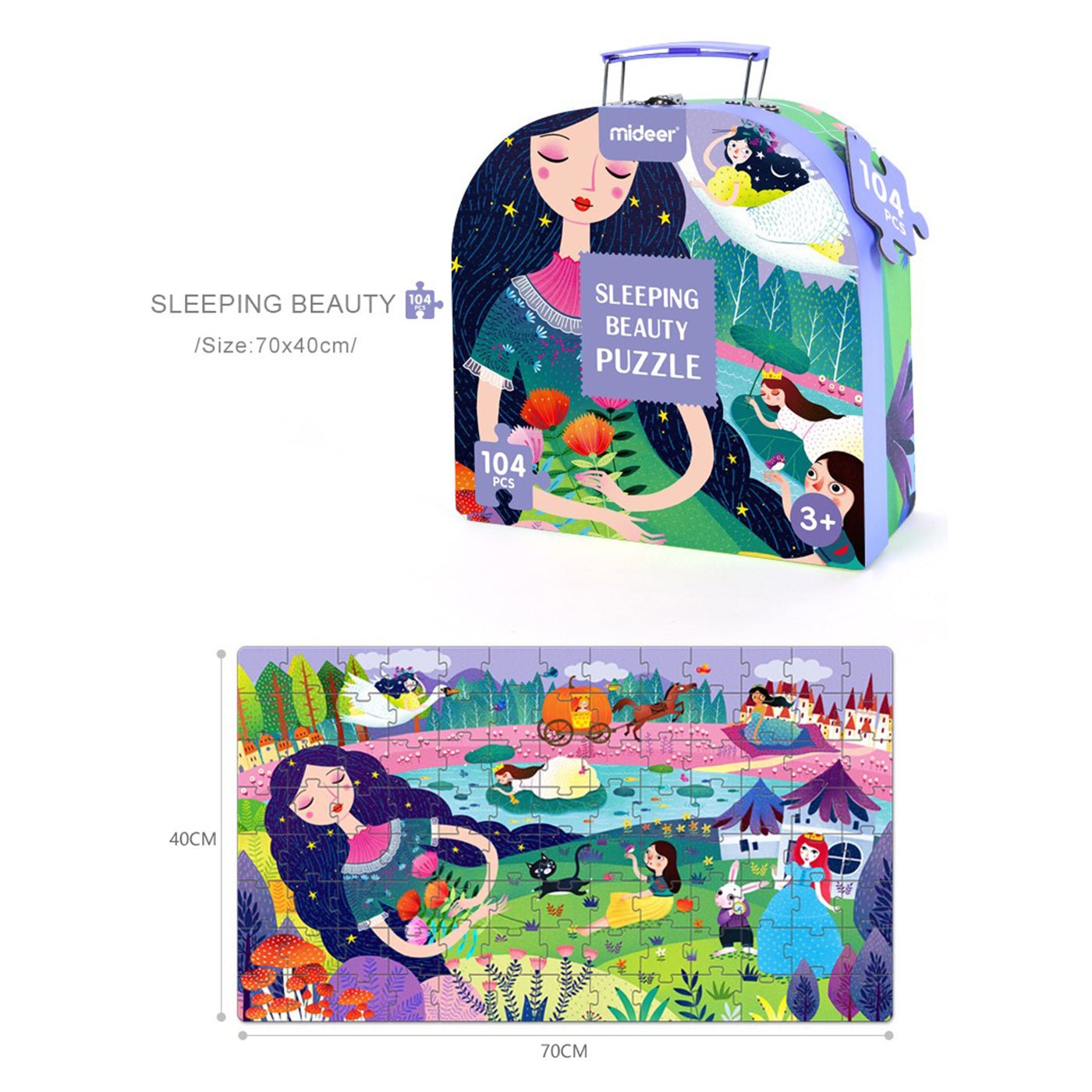 Sleeping Beauty 104pcs Puzzle Gift Box - 0cm
