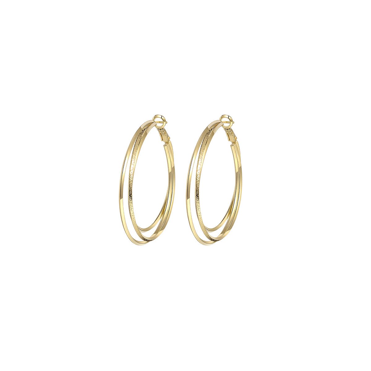 Slinky Seduction Gold Earrings - 0cm