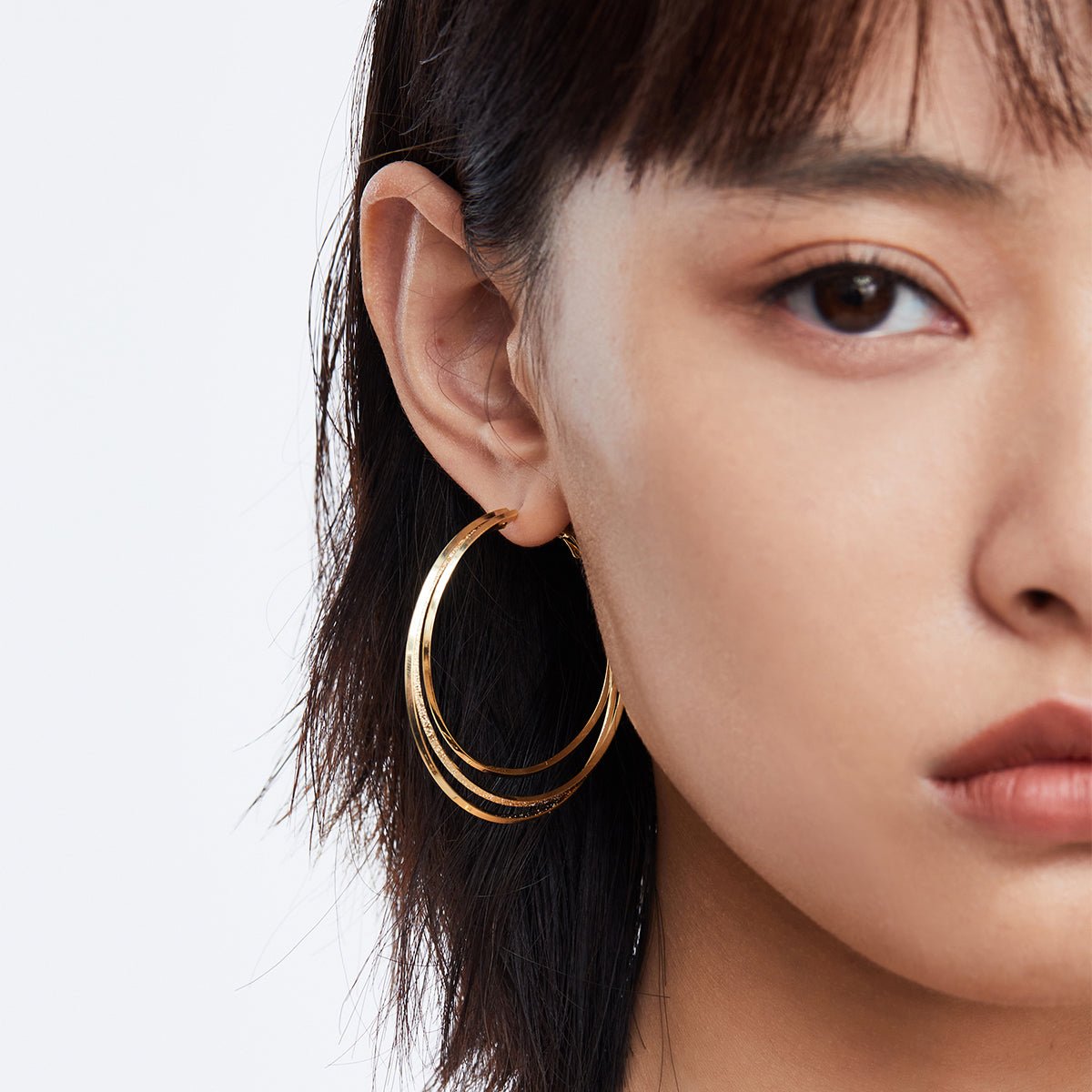 Slinky Seduction Gold Earrings   0cm