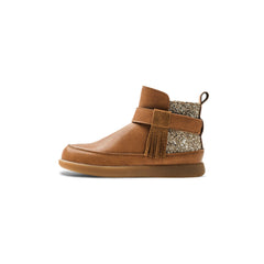 Snapback Tassel-detail Anti-slip Girl Camel Ankle Boots