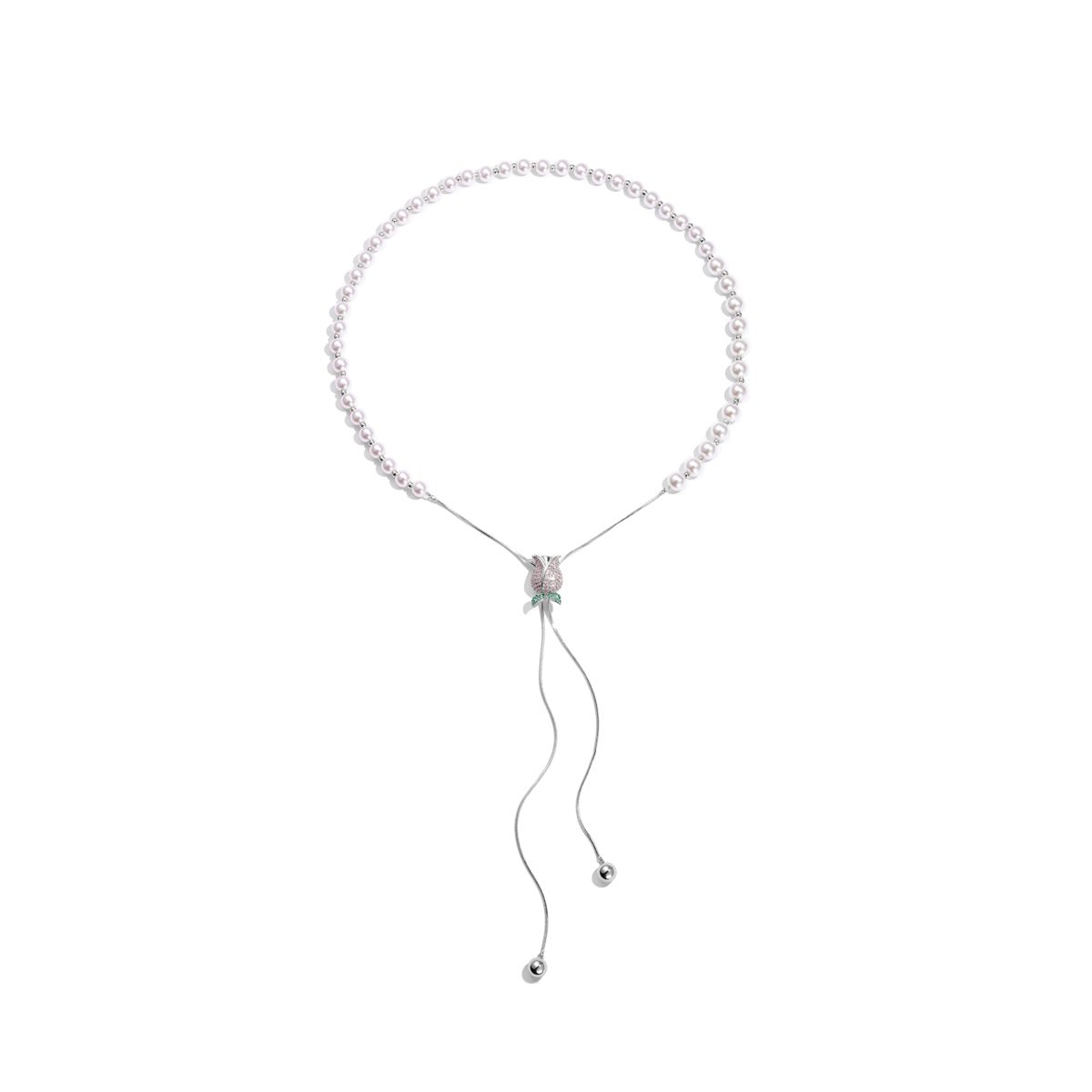 Solo Tulip Silver Long Chain   0cm