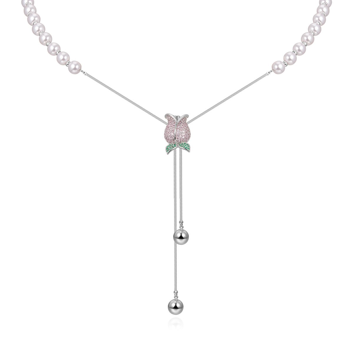 Solo Tulip Silver Long Chain   0cm