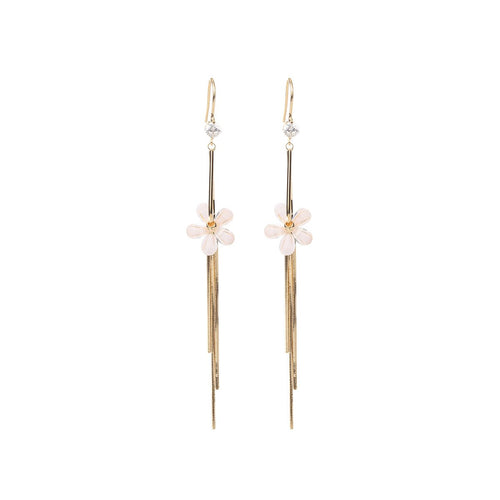 Spring Jasmine Flower Gold Earrings   0cm