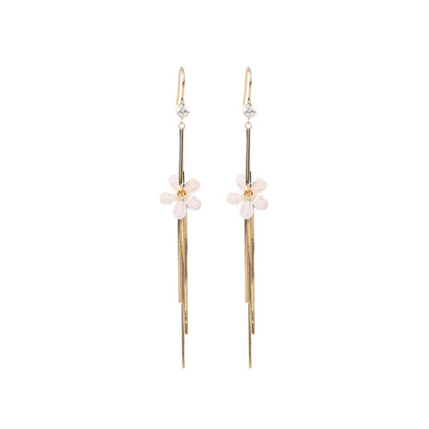 Spring Jasmine Flower Gold Earrings
