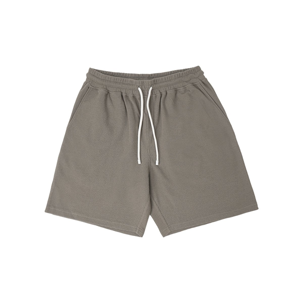Stable Waffle Texture Grey Track Shorts - 0cm