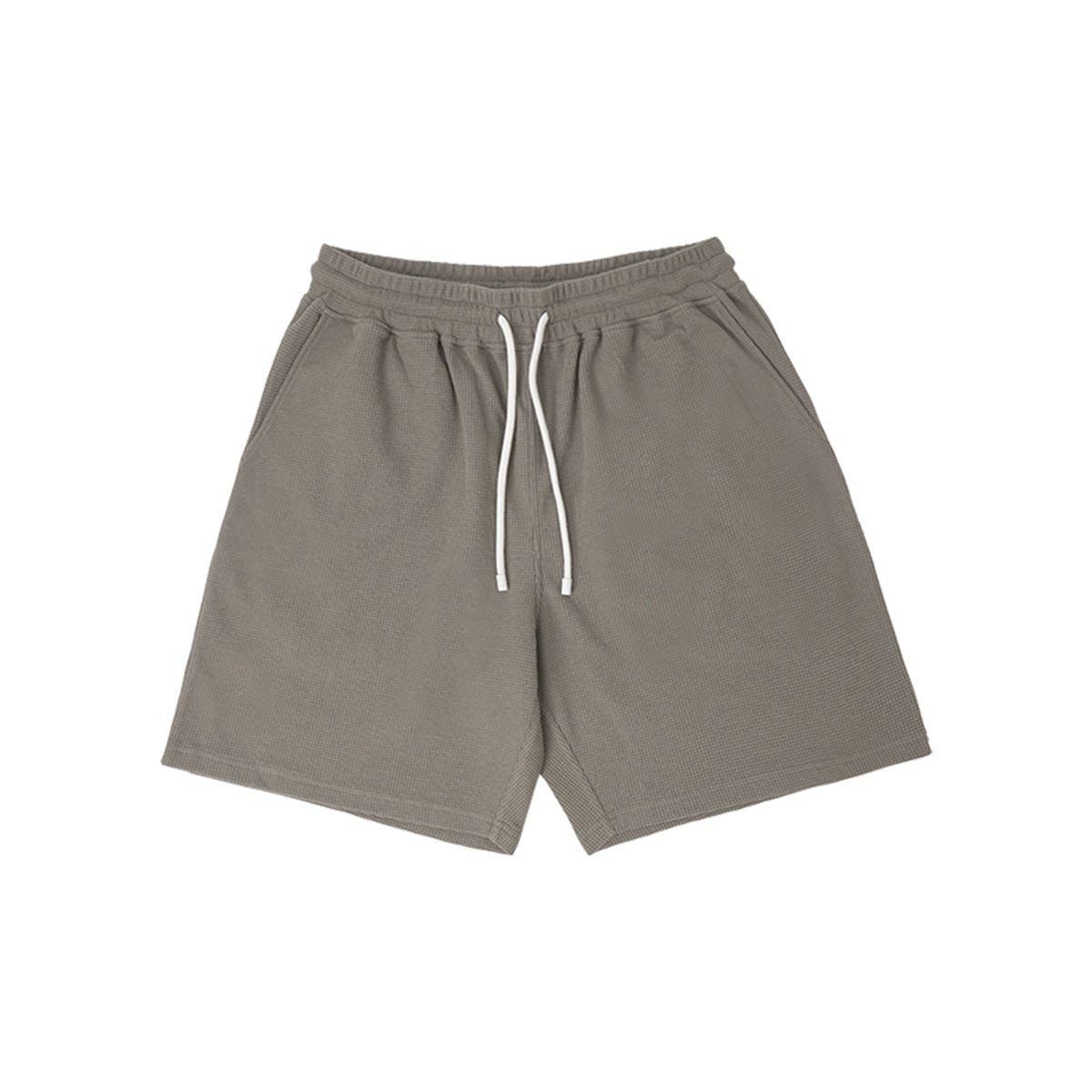 Stable Waffle Texture Grey Track Shorts   0cm