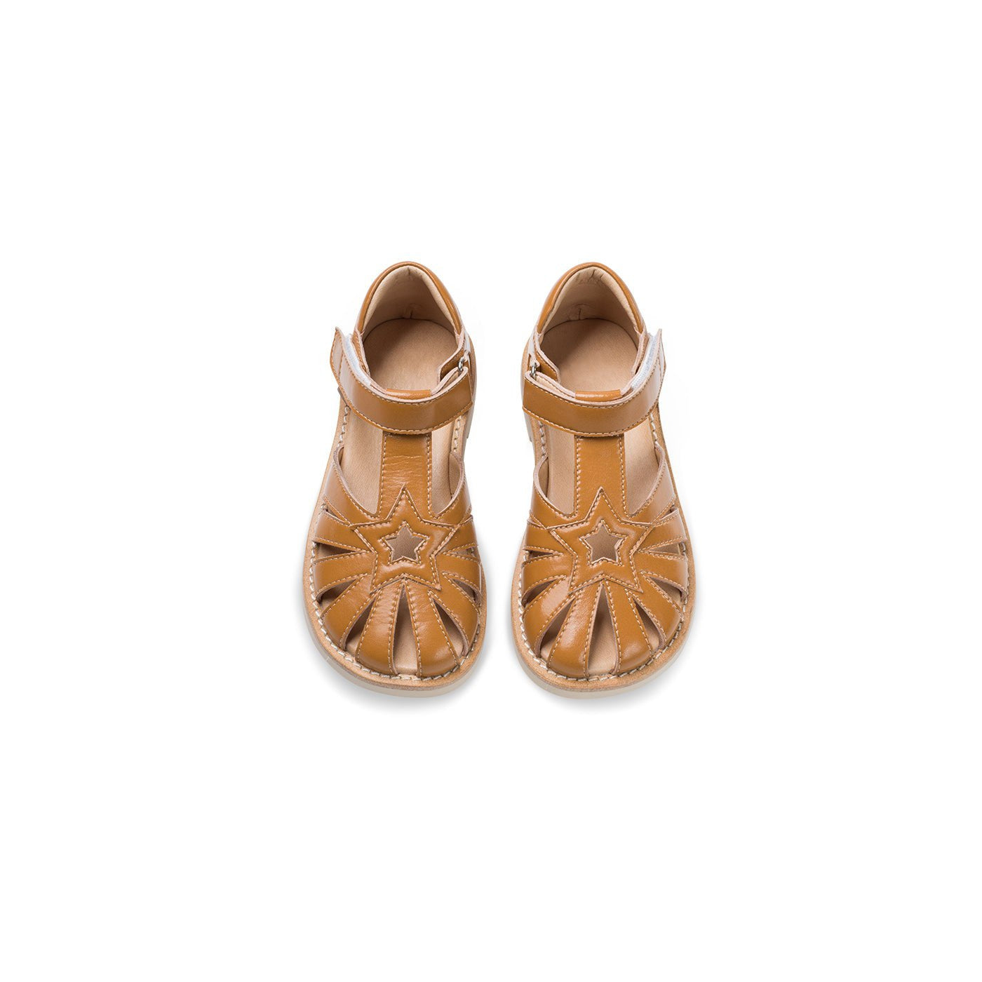 Star Hub Soft Sole Anti-slip Girl Camel Sandals - 0cm