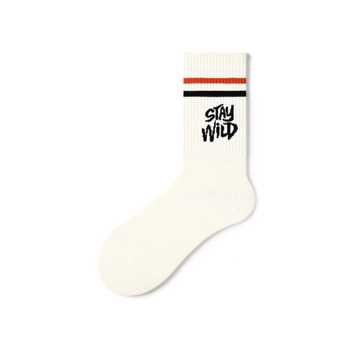 Stay Wild All-season Unisex 5pcs Crew Socks Set - 0cm