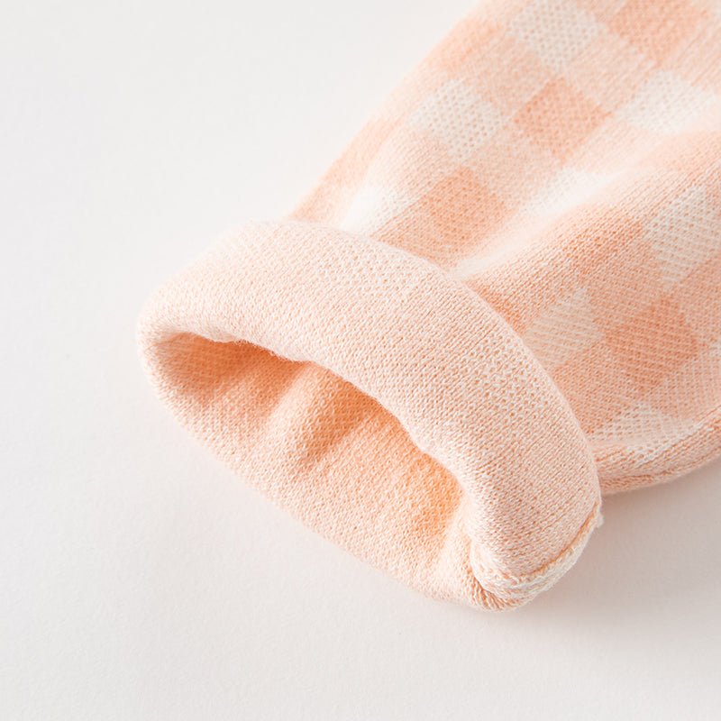 Strawberry Ribbon Girl Pink Plaid Knitted Cardigan   0cm