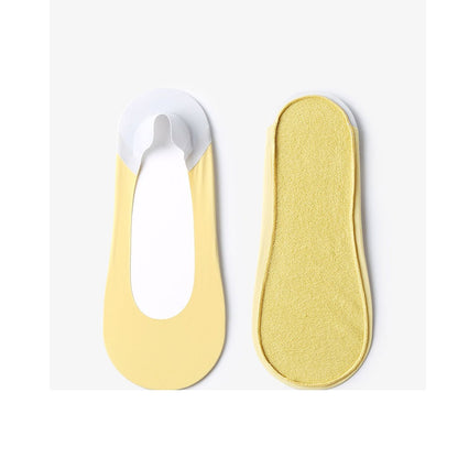 Summer Cooling Ultra-thin Anti-slip 5pcs Invisible Socks Set - 0cm