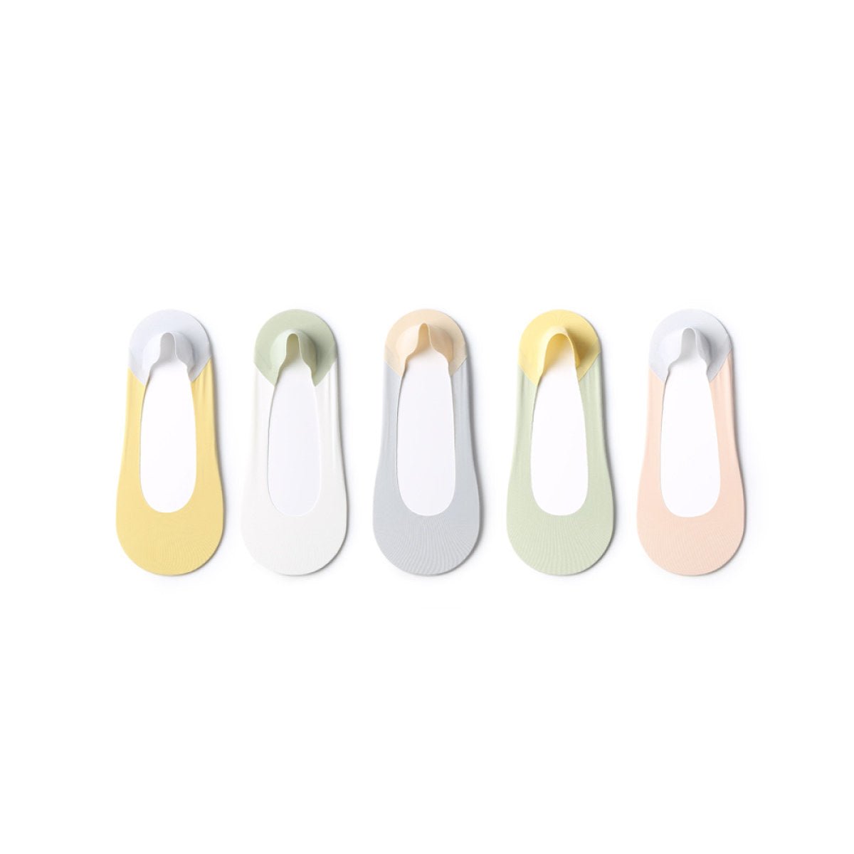 Summer Cooling Ultra thin Anti slip 5pcs Invisible Socks Set   0cm