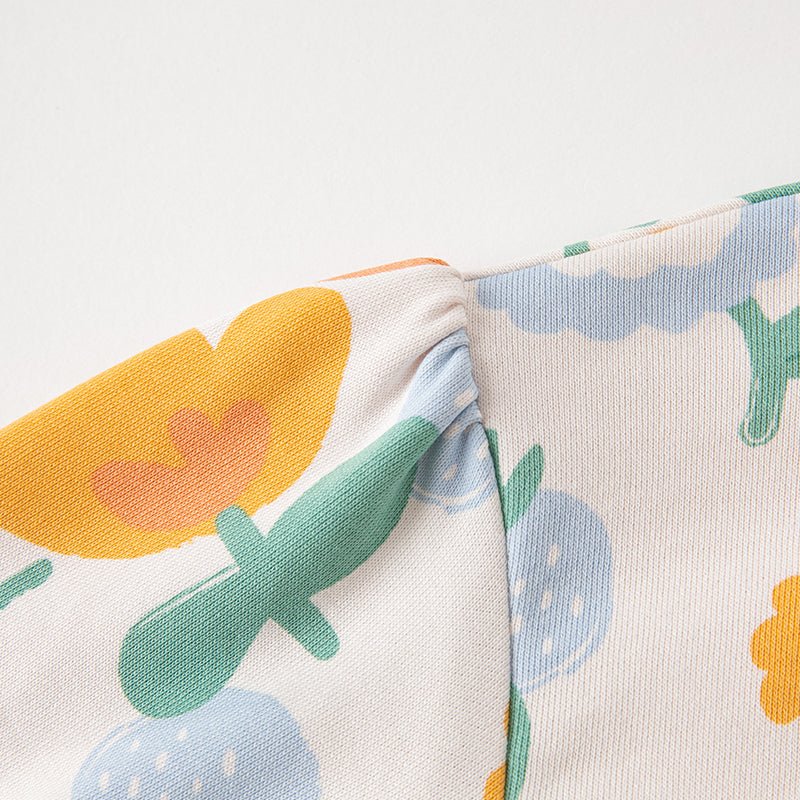 Sunny Farm Girl Floral Pullover Sweater   0cm