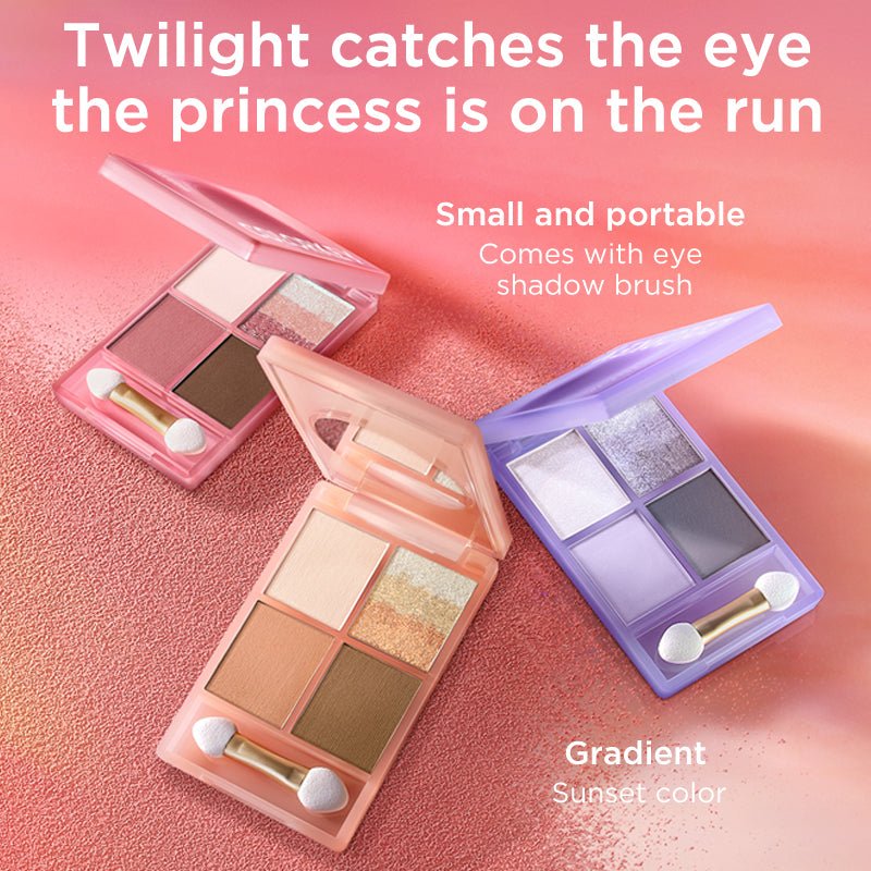 Sunset 4 shade Eyeshadow Palette #01 Orange   0cm