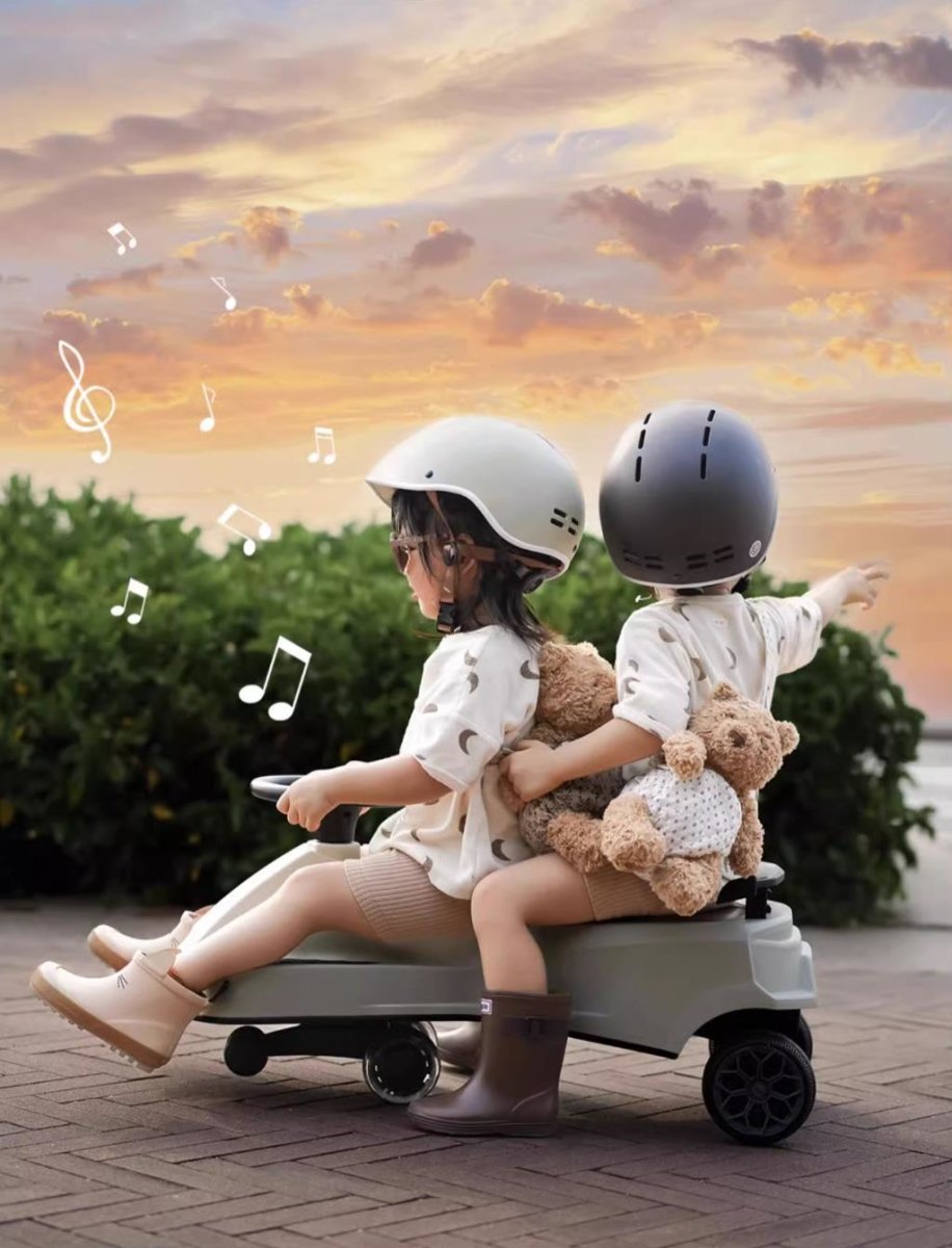 Super Racing 2 4Yrs Charcoal Swing Car With Music   0cm