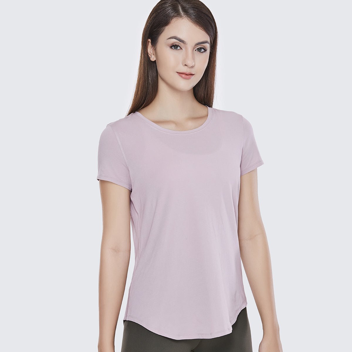 Super Soft Pima Cotton Loose fit Lavender Active Tee   0cm