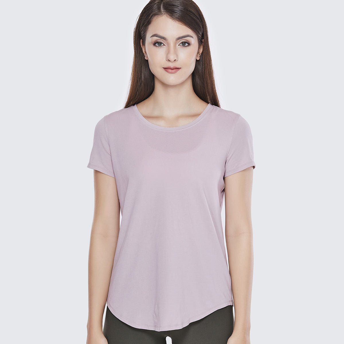 Super Soft Pima Cotton Loose fit Lavender Active Tee   0cm